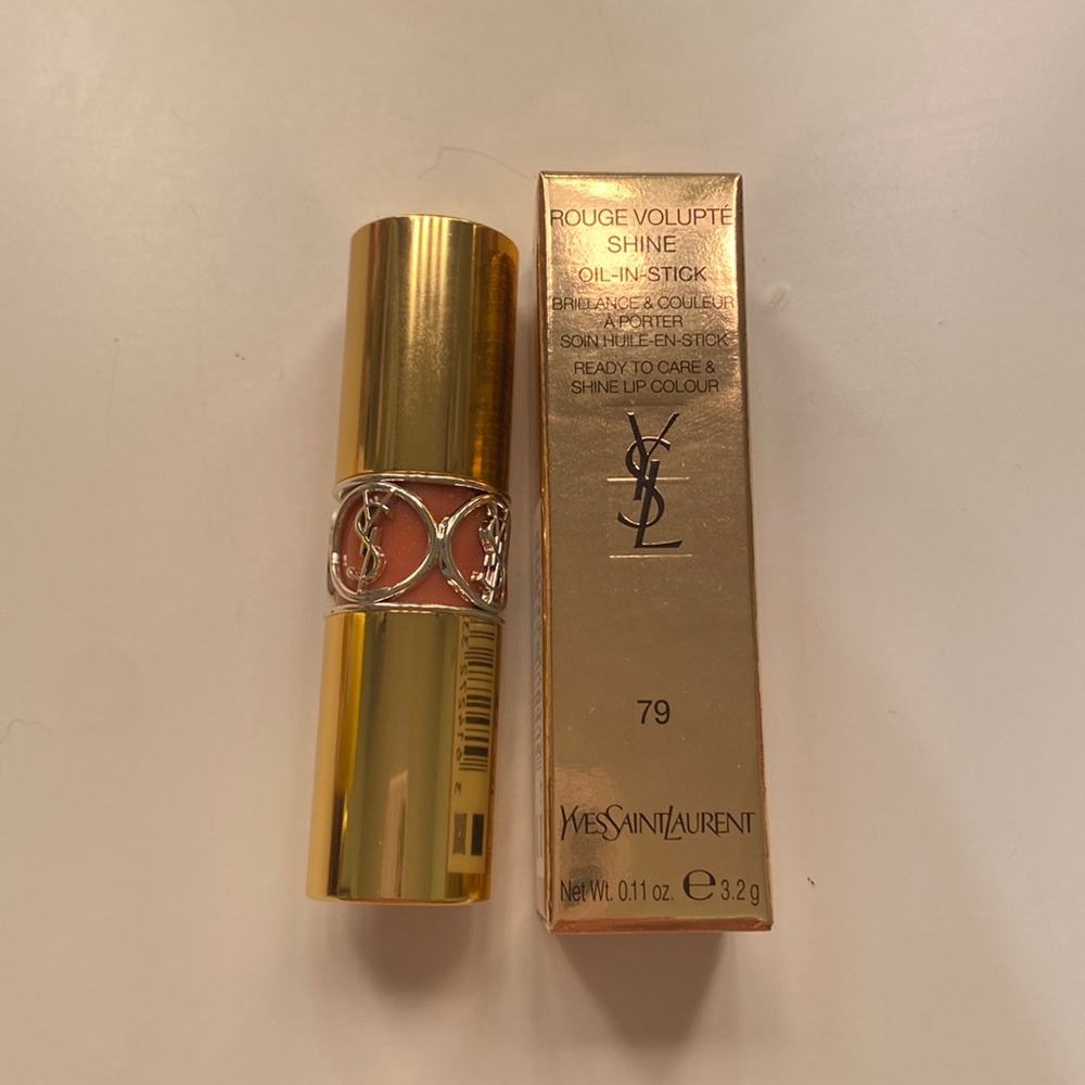 BNIB YSL rouge volupté shine in coral plume